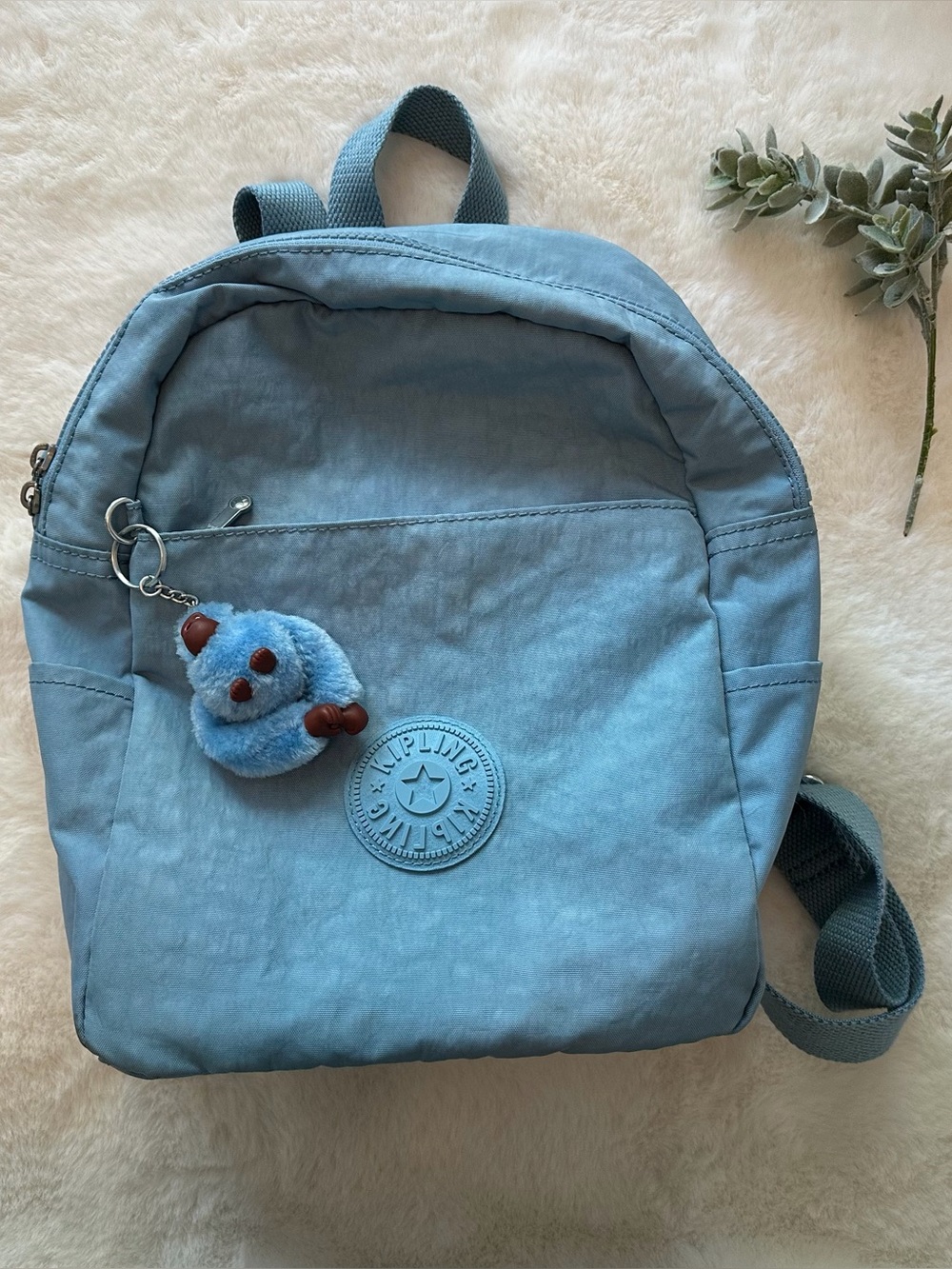 Kipling | GUC - Sling Blackpack - Perri Blue - Gorilla Keychain